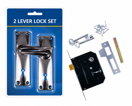 Lever lock set with keys - with,