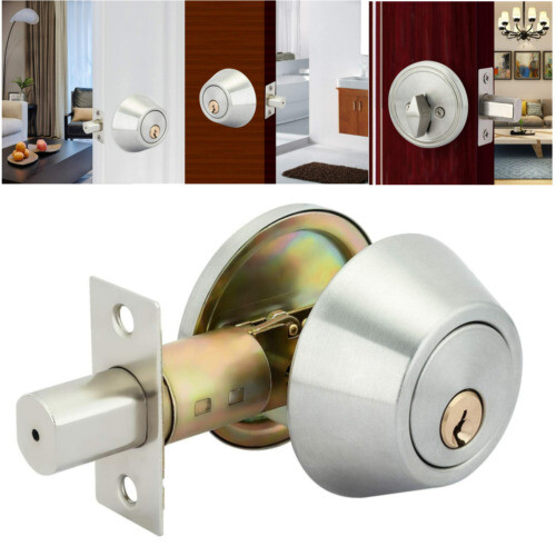 Single cylinder deadbolt dead - single,