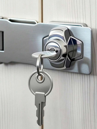 Cabinet door lock latch - door,
