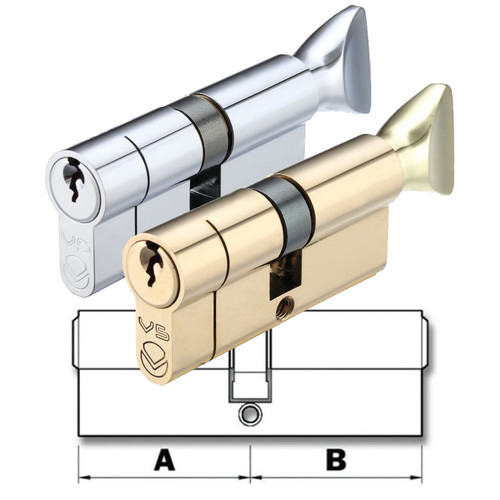 Thumb turn euro cylinder - turn,