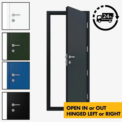 Steel security door - security, external