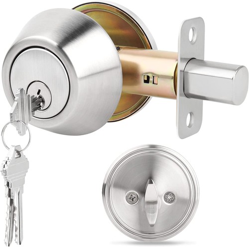 Round single cylinder - single, deadbolt