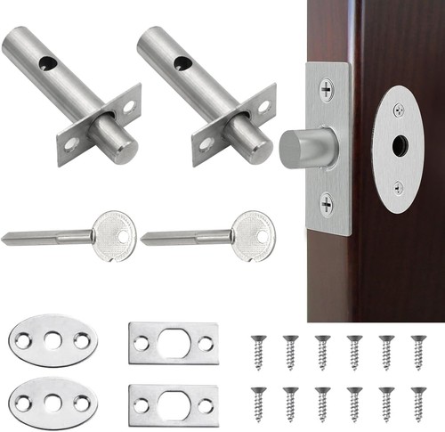 Hidden internal door lock with - hidden,